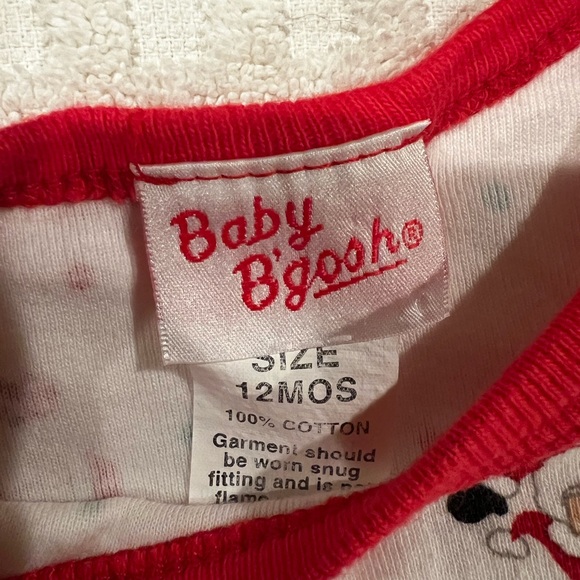 Vintage Baby B’gosh Christmas PJ Set 12 months - Picture 3 of 10